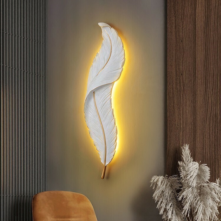 Wall Lamp Feather