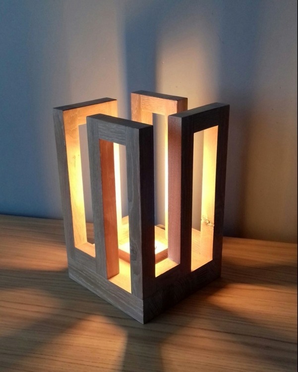 Lamp Wood Rhombus by Elegants Light