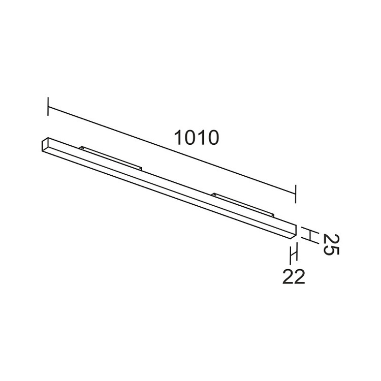LED luminaire for a magnetic system Sagi line 1010