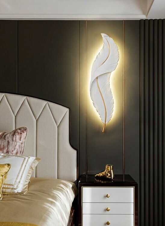 Wall Lamp Feather